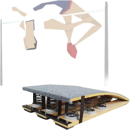 Vault High Jump Springboard  Ramp Design, Heavy Duty Elastic Board for Gymnastics Beam Bar, Backflip Training Sport Equipment, Adults Youths
