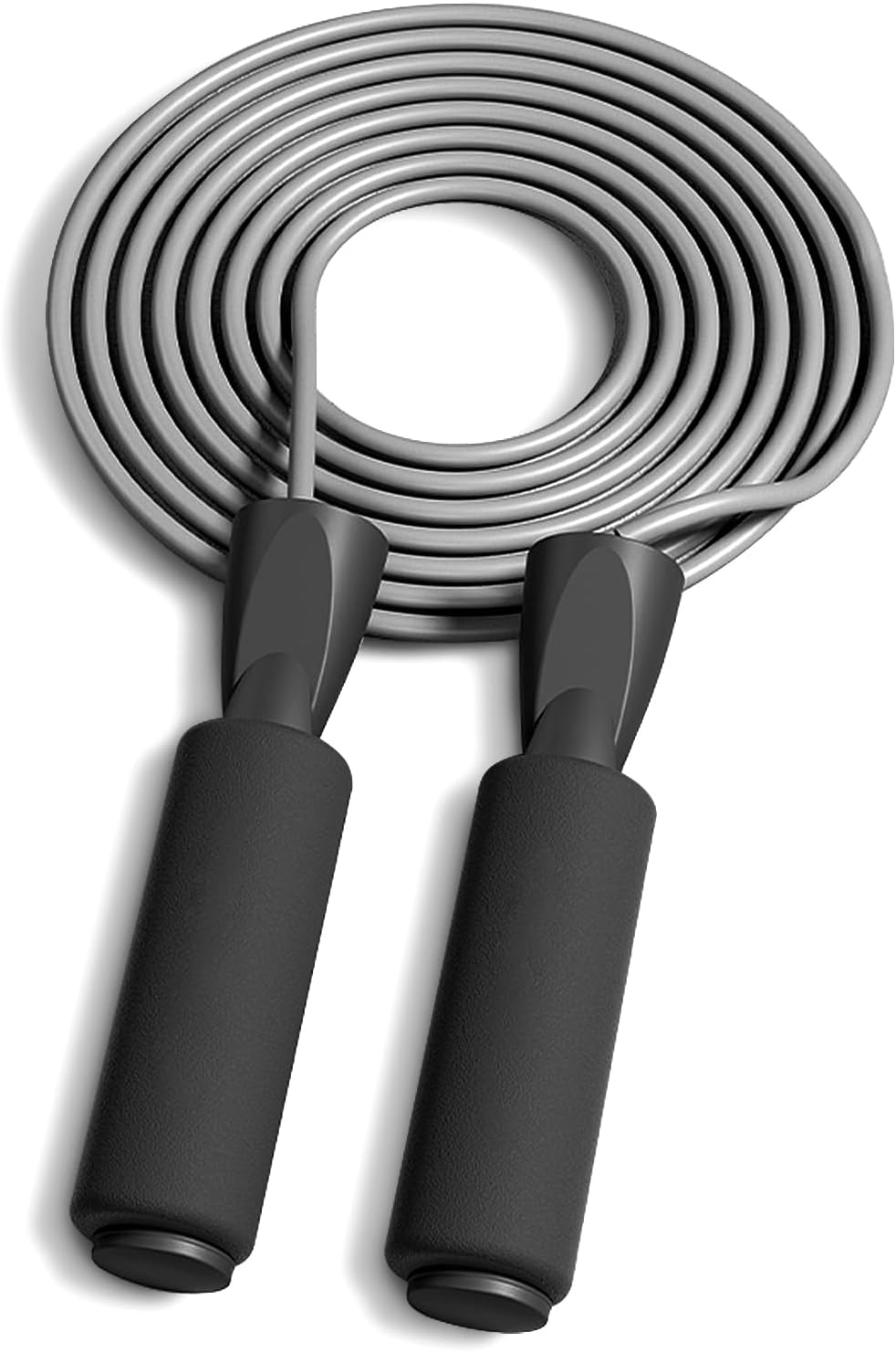 Jump Rope, Adjustable Jumping Ropes Cable with Ball Bearings, Skipping Rope Tangle-Free Rapid Speed for Men Women Kids, Steel Jump Ropes Workout with Foam Handles for Home Exercise, Fitness