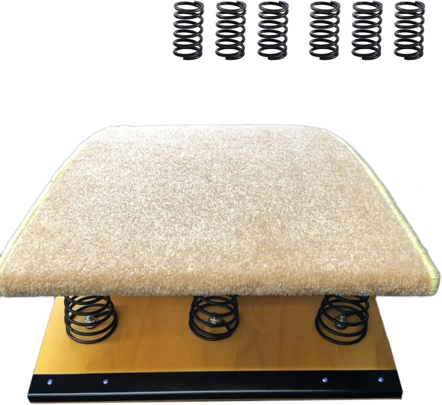 Gymnastics Springboard Elastic Board for High / Long Jumps, Rear Somersault, Vaults, Kung Fu Martial Arts Training Equipment, Adults Youths Teens Kids ( Color : 6 Springs , Size : 60x120cm/23.6"x47.2"