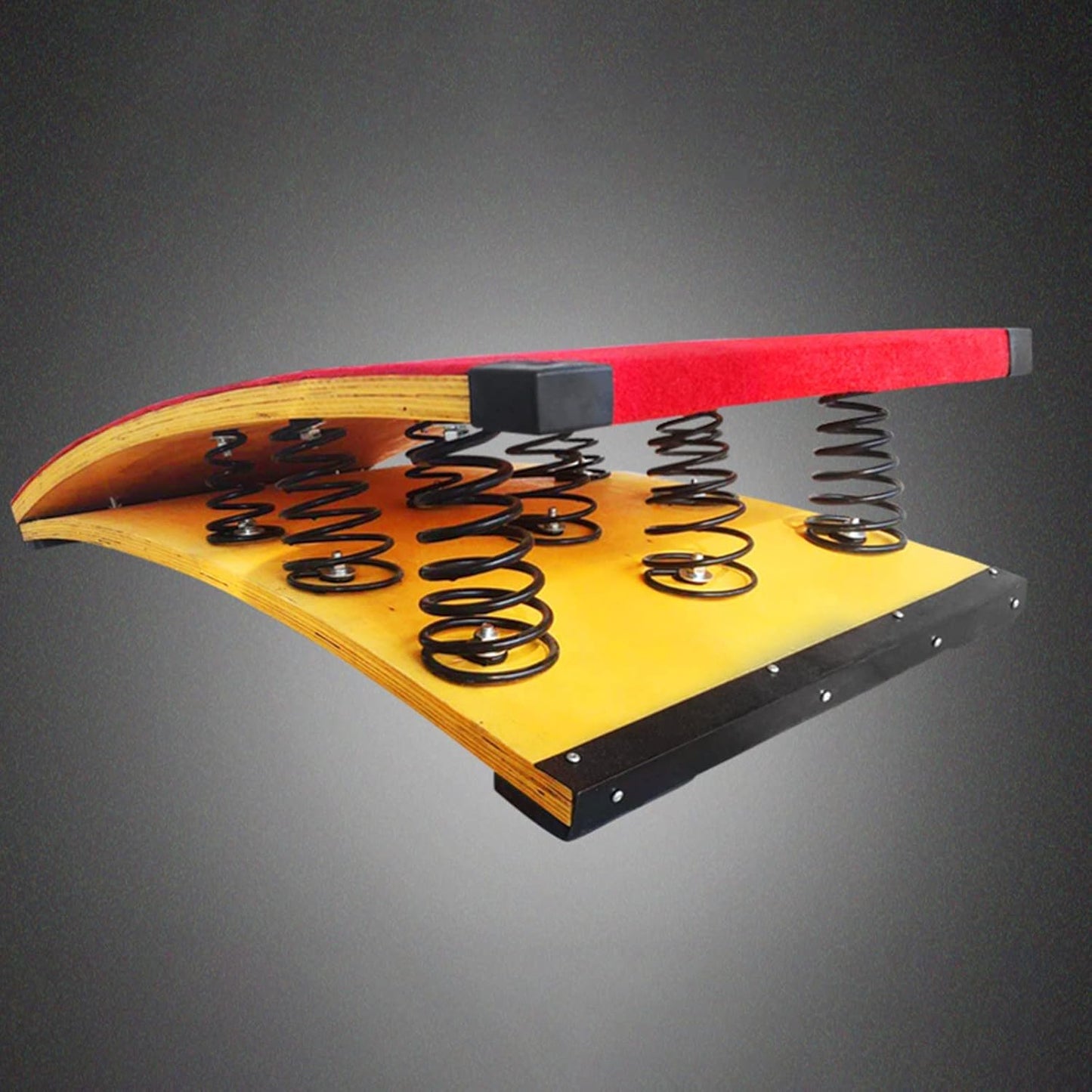 Training Gymnastics Springboard Home 9 Springs Gymnastics Spring Board for Adults Teens Backflip High Jump, Wood Elastic Board for Home, Playing, Room, Athletics, Training Ground