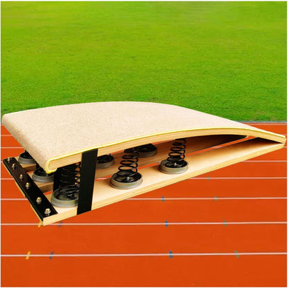 Springboard Vault Training Aid Gymnastics Skills Practice Elastic Board - 9 Springs, Heavy Duty High Jump/Long Jump/Backflip Exerci Equipment