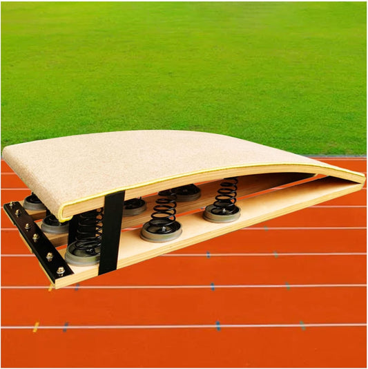 Springboard Vault Training Aid Gymnastics Skills Practice Elastic Board - 9 Springs, Heavy Duty High Jump/Long Jump/Backflip Exerci Equipment