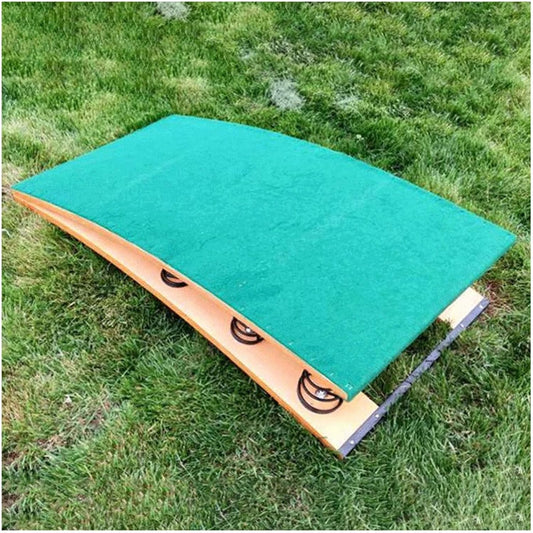 Adults Teens Springboard - Vaulting High/Long Jump Flips Gymnastics Wushu Training, Wood Elastic Board for School, with Anti-Slip Felt & Feet Pads